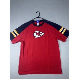 Kansas City Chiefs Shirt Mens XL Red Black NFL Football Reebok Vintage Style Tee
